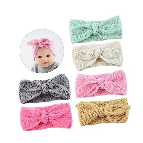 ibasenice 6 Stk Leere Schädelmütze Gehäkeltes Stirnband Gestrickt Turban Häkeln Baby-hijab Haarschmuck Kinder Hijab Kopftuch Für Babys Schädelkappe Europäisch Und Amerikanisch Kleinkind von ibasenice