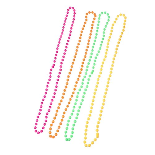 ibasenice 6stücke Neon Perlenkette Für Party-kleid-accessoires Im Stil Jahre Leichtgewichtig Langlebig Und Dauerhaft Zufällige Farbe von ibasenice