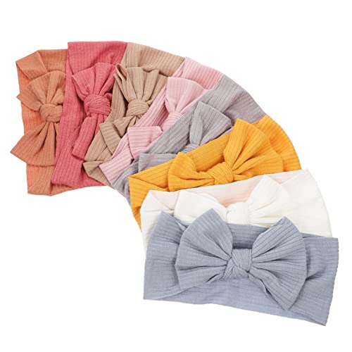 ibasenice 8St Stirnband haarband baby haarbänder baby Mixed style headbands baby haarband Haargummis Kopfwickel für Neugeborene Säuglingshaarband Kopfbedeckung Krawatte Schal von ibasenice