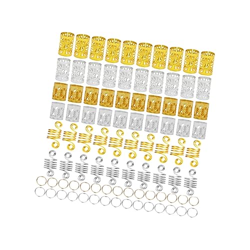ibasenice 90 Stück Teiliges Metall haarmanschetten Dreadlocks Leichtes Hohles Design Dekorative Haarringe zum Flechten Modisches Haarschmuck zubehör für Damen und Herren von ibasenice