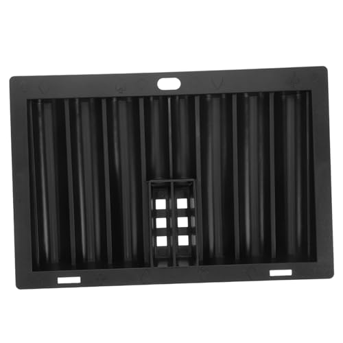 ibasenice Acryl Pokerchip Tablett Transparent Langlebig Organizer mit Fach Kapazität für Pokerspiele Geordnetes Chip Display zur Einfachen Kontrolle und Schnellem Nachfüllen von ibasenice