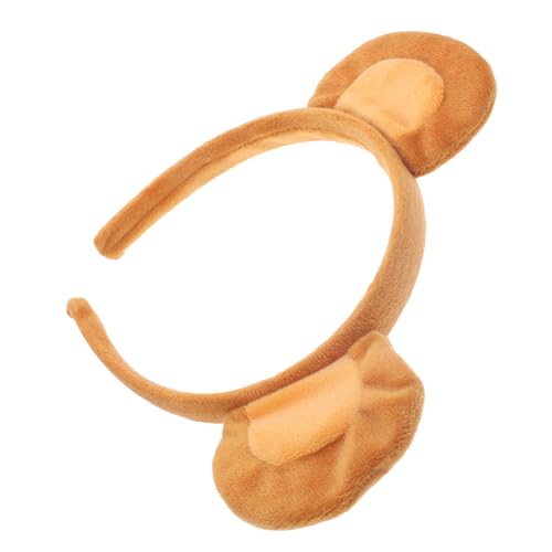 ibasenice Affenohren Stirnband Ohrig Stirnbänder Braune Affen Ohren Stirnband Kopfbedeckung Party-kopf- Partykopf-accessoire Tierische Ohren Geburtstag Mähne Schild Brown Plüsch von ibasenice