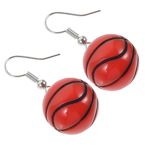 ibasenice Basketball Ohrringe Damen Resin Tropfen Ohrschmuck Kreatives Sport Pendant Modisch Leicht Für Mädchen von ibasenice