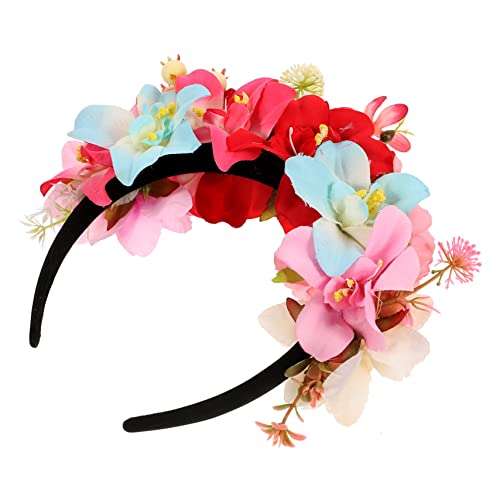 ibasenice Blumenstirnband Haarschmuck Damen Simulierte Blume Haarreif Party Kopfschmuck von ibasenice