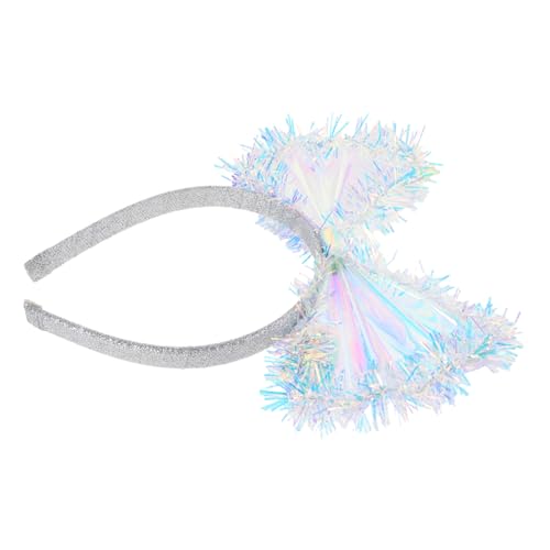 ibasenice Bunte Schleifen Haarband für Verspieltes Stirnband mit Glitzerblume für Geburtstagsfeiern Festivals und Besondere Anlässe Bequem und Auffällig von ibasenice