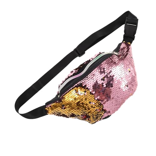 ibasenice Damen Mermaid Pailletten Bauchtasche Verstellbare Gürteltasche Für Und Sport Schultertasche Für Mädchen Und von ibasenice