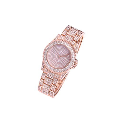 ibasenice Uhren 1stk Uhr Für Frauen Diamant Damenarmbanduhren Silberuhr Für Damen Freizeituhr Für Damen Goldene Uhr Quarz Fräulein Damenuhren von ibasenice