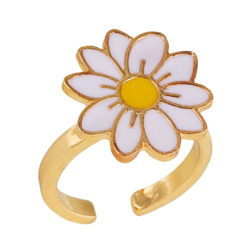 ibasenice Drehbarer Stressring Für Kinder Verstellbar Mit Sonnenblumen Design Leicht Farbenfroh Anti Stress Spielzeug Für Mädchen Und Jungen von ibasenice