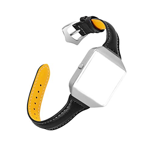 ibasenice Lederarmband Für Smartwatch Edelstahluhr Echtes Leder Uhr Band Handgelenk Armband Armband mit Edelstahl Rahmen für Uhr (?) Uhrenarmbänder von ibasenice