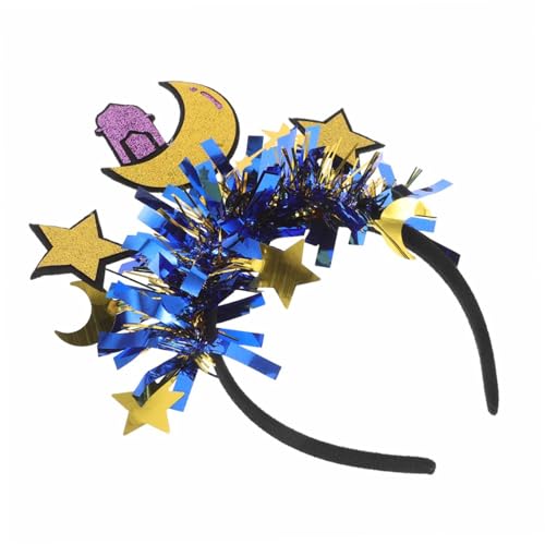 ibasenice Ramadan Eid Mubarak Festliche Haarband Mit Stern Und Mond Für Stilvolle Dekoration Für Eid-partys Und Feierlichkeiten Leicht Und Zu Tragen Für Festliche Anlässe von ibasenice