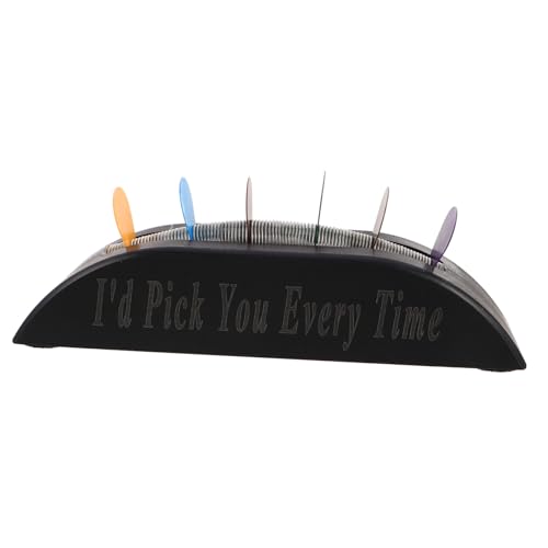 ibasenice Guitar Pick Holder Schwarzer Vinyl Retro Stil Japanisches Design Stabil Tragbar für Bass und Akustikgitarre Stilvoll Minimalistischer Plectrum Organizer für Musiker von ibasenice