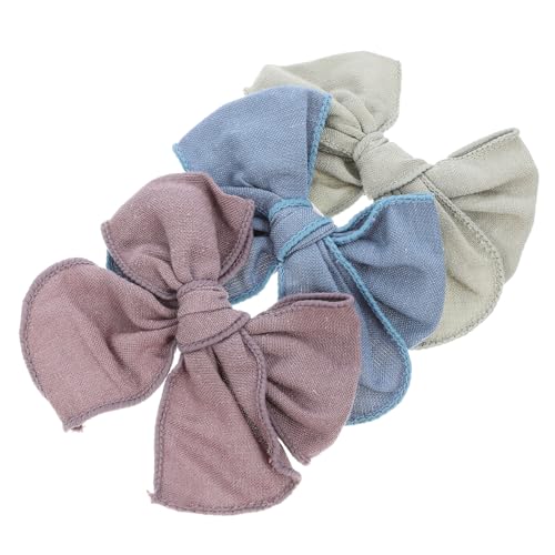 ibasenice Haar-accessoires-set Für Mädchen 3er-pack Haarschleifen Schleifenclips Für Kleinkinder von ibasenice