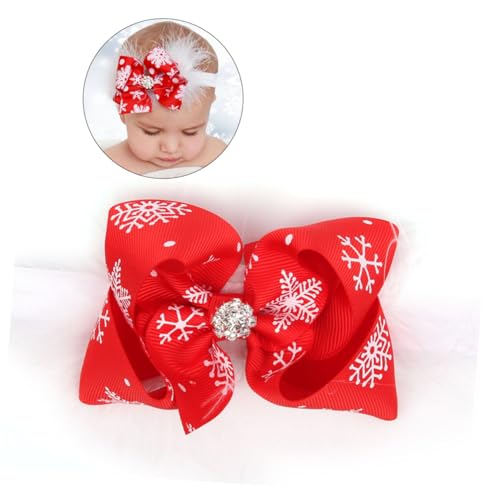 ibasenice Haarbänder haarschmuck Baby-Weihnachts-Stirnband Bowknot-Stirnband für Kinder Baby-Weihnachtskopfbedeckung Baby Mädchen Bowknot Stirnband Weihnachten von ibasenice