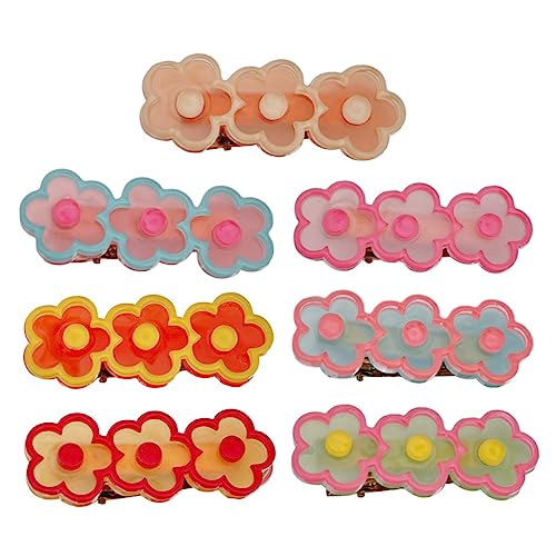 ibasenice 7stücke Frauen Floral Alligator Haarnadeln Mädchen Haarspange Kopfschmuck Accessoires Für Langhaar Lockenhaar von ibasenice