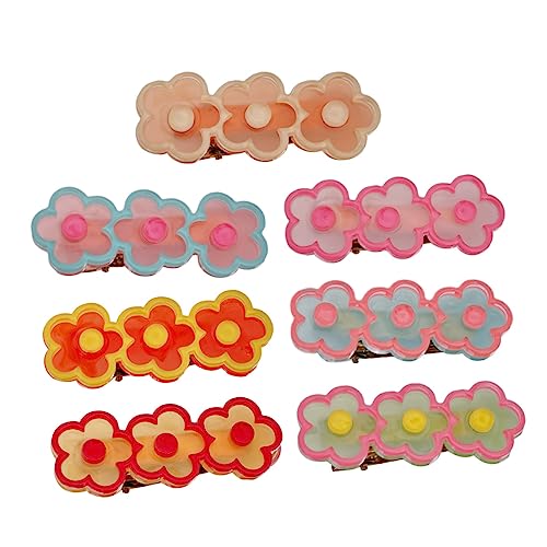 ibasenice 7stücke Blumenförmige Haarspangen Metall Haarnadeln Mädchen Haarspangen Accessoires Für Alltag Und Party von ibasenice