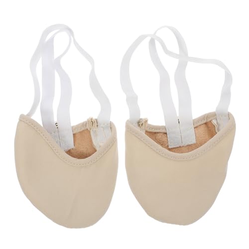 ibasenice Halbsohlen Tanzschuhe Damen Stretch Latin Dance Shoes mit Rutschfester Sohle und Elastischem Design Hautfarben S Geeignet für Ballett Modern Dance und Bauchtanz von ibasenice