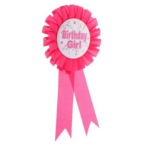 ibasenice Happy Birthday Rosette Ribbon Abzeichen aus Weißblech Dekoratives Party Accessoire für Geburtstagsfeiern Auszeichnungspinn für Feiern und Festliche Anlässe für Jungen von ibasenice