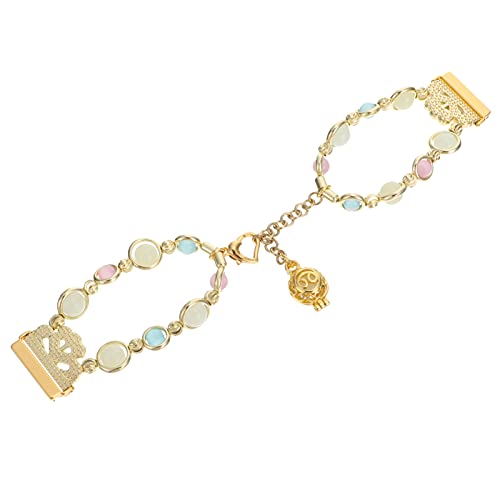 ibasenice Kompatibel mit Uhr Band Schmuck Armband Armband Nacht Leuchtende Perle Ersatz Handgelenk Gürtel Goldene von ibasenice