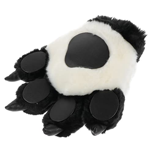 ibasenice Krallenhandschuhe Handschuhe Tierpfote Handschuhe Flauschige Krallenhandschuhe Plüsch Tierpfote von ibasenice