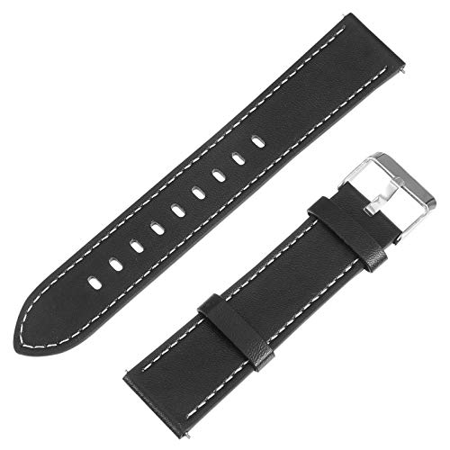 ibasenice Uhrenarmbänder Lederarmband für Galaxie Uhr 22Mm Sport Smart Watch Band Kuhhaut Leder Armbanduhr Armband Ersatz Ersatzarmband Für Watch von ibasenice