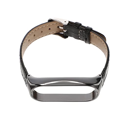 ibasenice 1stück Ersatzarmband Für Mi Band Hautfreundliches Leder Verstellbar Installieren Komfortables Armband Für Damen Und Herren von ibasenice