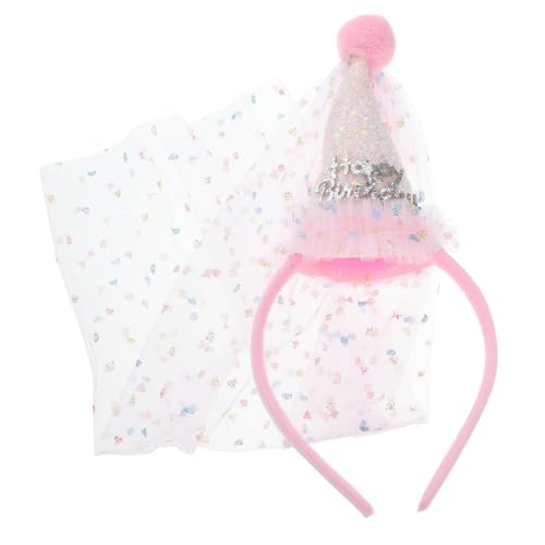 ibasenice Lovely Mesh Birthday Headband Für Mädchen Handgefertigter Kopfschmuck Bequem Und Leicht Für Partys Und Fotoshootings von ibasenice