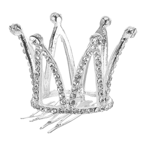 ibasenice Mädchen Strass Tiara Haarspangen Haarband Haarspange Schleife (Krone Muster) von ibasenice