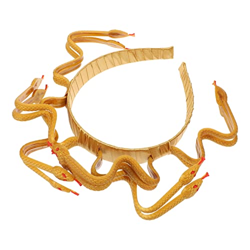 ibasenice Medusa Schlange Stirnband Halloween Schlange Kopfschmuck Medusa Kostüm Kopfschmuck Cosplay Haarschmuck für Karneval Maskerade Partyzubehör Golden von ibasenice