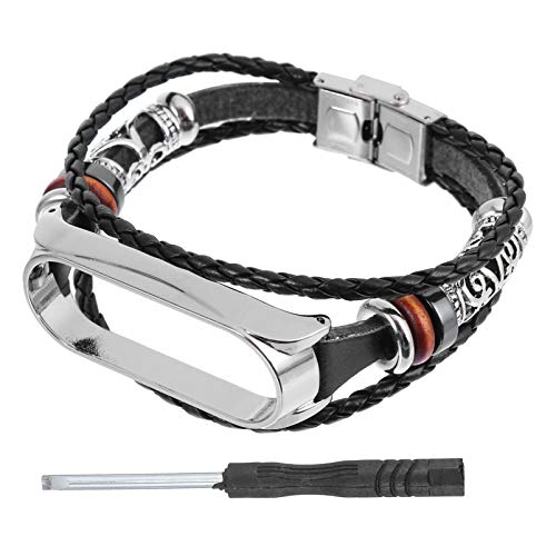 ibasenice Metallic Bead Armband Für Mi Band Verstellbares Komfortables Ersatzband Im Retro-design Für Sportliche Und Elegante Anlässe Hochwertige Verarbeitung Für Männer Und Frauen von ibasenice