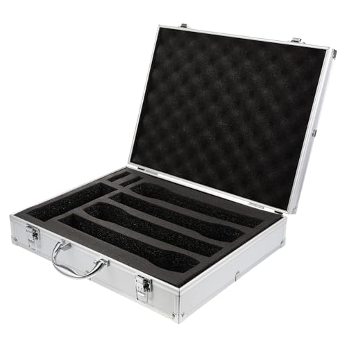 ibasenice Mikrofonkoffer Hartschalenkoffer Mikrofon-Organizer Aufbewahrungskoffer Mit Griff Für Draußen Und Reise Mikrofonzubehör Schutzhülle Für Schnurlose Mikrofone von ibasenice