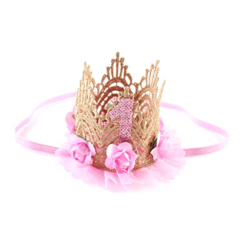 ibasenice Babygeburtstag 2 Funkelndes Stirnband Erstes Geburtstagskind Geburtstag Tiara Baby Glitzer Zum 1. Geburtstag Zum 1. Geburtstag Nummer Kinder Spitzenblume Geschenk Kleine von ibasenice