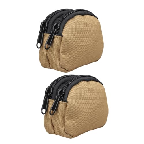 ibasenice Münztasche Mini Mit Reißverschluss Für Damen Herren Als Geldbeutel Kleine Münzbörse Organizer Mit Kartenfach Schlüsselhalter Und Aufbewahrungsbeutel Für Handy Bargeld Münze von ibasenice