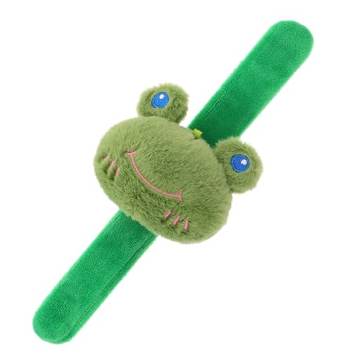 ibasenice Niedliches Frosch Klatscharmband Slap Bracelet Wristband Party Mitgebsel Spaßiges Plüsch Armband Für Mädchen Jungen Geburtstag von ibasenice