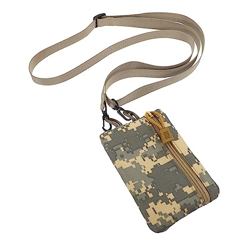 ibasenice Outdoor Hüfttasche Oxford und Vielseitig Einsetzbar für Sport Camping für Geldbörsen Schlüssel und Karten Militärgrünes Camouflage Design von ibasenice