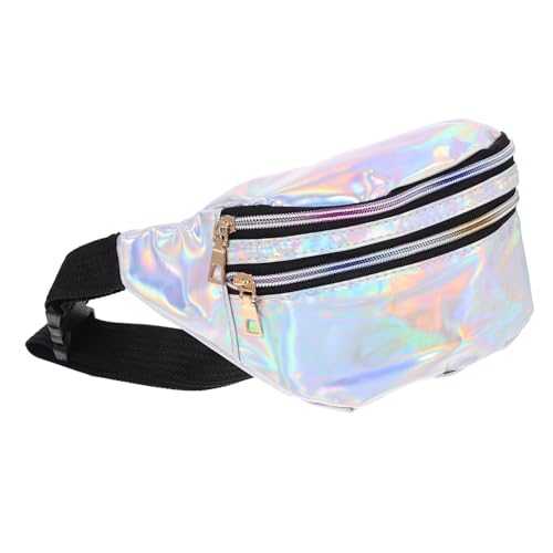 ibasenice Hüfttasche Damen Verstellbare Gürteltasche Outdoor Bauchtasche mit Reißverschluss Sportliche Hüftgürteltasche für Reisen und Bunte Druckmuster von ibasenice