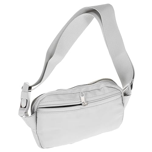 ibasenice Pack Mobiltelefonbeutel Ausführen Fanny Bauchtasche Klein Sport Reisen Gürteltasche Laufende Hüfttaschen Taille Hüfttasche Für Damen Trendy Riementasche Oxford-Stoff Grau von ibasenice
