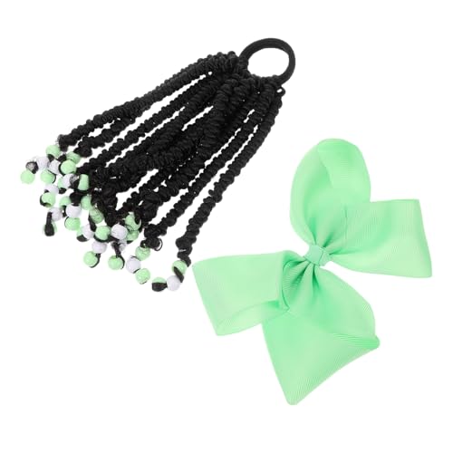 ibasenice Ponytail Extension Für Mädchen Mit Schleife Und Perlen Versatile Braid Wig Für Partys Und Sicheres Material Für Einen Natürlichen Look von ibasenice