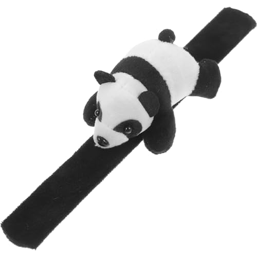 ibasenice Plüsch-Panda-Schlagarmbänder Stofftier-Schlagarmband Huggers-Handgelenk-Schlagbänder Panda-Puppe Tierspielzeug Schnapparmband Für Ostern Geburtstag Party Gastgeschenke Geschenke von ibasenice