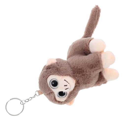 ibasenice Plüsch-affe Schlüsselanhänger Tier-rucksackanhänger Schöner Taschenanhänger Aus Weichem Stofftier Für Handtaschen Und Geldbörsen von ibasenice