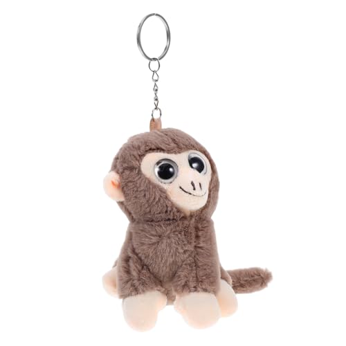 ibasenice Plüschanhänger Affe Schlüsselanhänger Stofftier Spielzeug Hängende Puppe Taschenanhänger Süßer Plüsch Für Handtasche Rucksack Schultasche Dekor von ibasenice