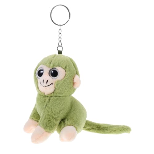ibasenice Plüschtier-schlüsselanhänger Affe Stofftier Süßer Cartoon-puppen-taschenanhänger Für Handtaschen Rucksäcke Und Telefone Hellgrün von ibasenice