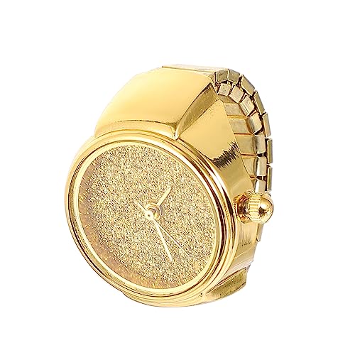 ibasenice Quartz Fingerring Uhr Damen Herren Glitzer Design Geburtstag Fashion Ringuhr Schmuck Zubehör von ibasenice