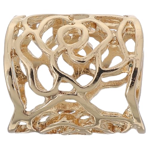 ibasenice Retro Damen Schal Ring Clip Slide Rose Schal Ring Schnalle Slide Tube Schmuck (silber) von ibasenice