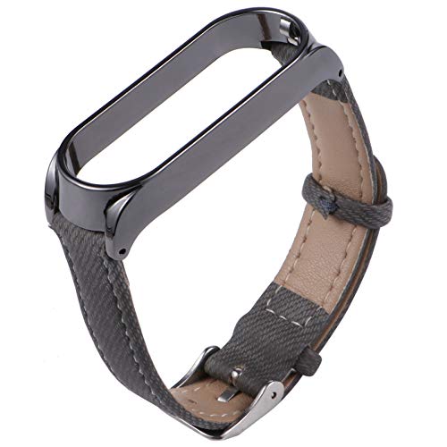 ibasenice Smartwatch Mi Bands 5 Armband Ansehen Watch Band Schnelechlussb?nder Flexible Weiche Armband Schnalle Armband Zubeh?r Kompatibel mit Xiami 5/5 Grau Schwarz Mi Bands 5 Uhrenarmband Damenuhr von ibasenice