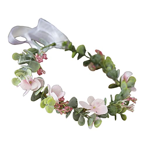 ibasenice Stirnband Garlandkrone Mädchen Blumen Haarband Blumen-diademe Haarschmuck Für Frauen Baby-atem-krone Blumenstirnbänder Für Frauen Damen Stirnbänder Hochzeit Beflockung Kranz Braut von ibasenice