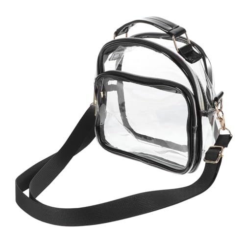 ibasenice Transparente Crossbody Tasche aus Langlebigem PVC Leichte Umhängetasche für Damen Vielseitige Schultertasche mit Ausreichend Stauraum für Alltag Einkaufen Party Zufällige Farbe von ibasenice