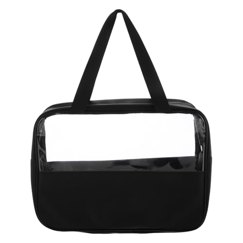 ibasenice Transparenter Kosmetiktasche Reißverschluss Reise-Beauty-Tasche Für Make-up Und Toilettenartikel Wasserdichtes Organizer-etui Für Damen Großer Stauraum Mit Griff Für Bad Und von ibasenice