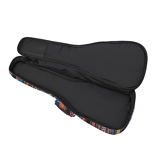 ibasenice Ukulele Tasche Outdoor-Rucksack Gitarrentasche Tasche Für E-Gitarre Tragbarer Ukulele-Rucksack Tragbare Ukulelentasche Akustische Gigbag Polyester Baumwolle Schultertasche Falten von ibasenice