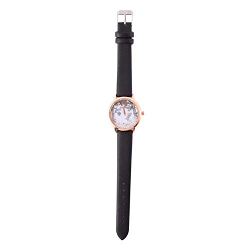ibasenice Vintage Armbanduhr Lederuhr Armbanduhr Geschenk für Frauen Männer Kleinkind Festival Geburtstag von ibasenice