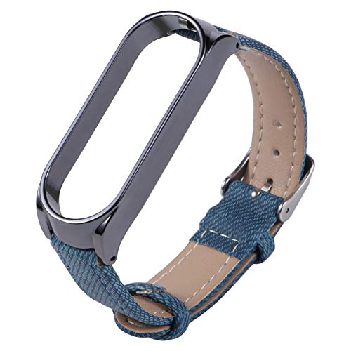 ibasenice Männer Gürtel Watch Band Eatz Leder Schnelechlussb?nder Flexible Weiche Armband SPRT Schnalle Stil Armband Zubeh?r Kompatibel mit Xiami 5/5 Blau Schwarz Gürtel Für Männer von ibasenice